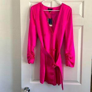 Skies Are Blue Hot Pink Blazer Dress